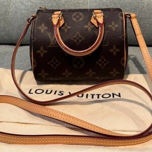 *AUTHENTIC* Louis Vuitton Nano Speedy Monogram